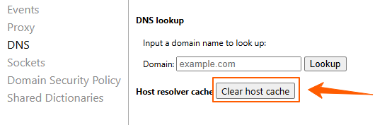 Clear Host Cache